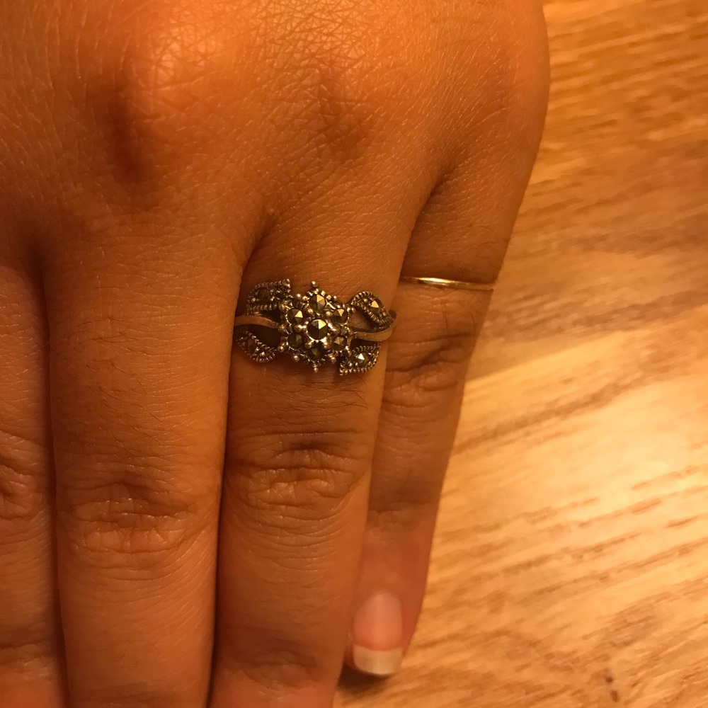 REAL SILVER ROSE RING - Picture 5 of 6